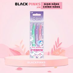 Set 3 dạo cạo lông mày KAI lưỡi đơn thân nhựa CBM-3P