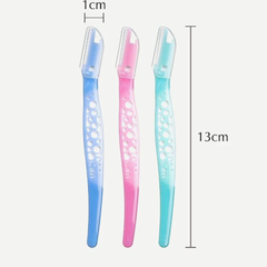 Set 3 dạo cạo lông mày KAI lưỡi đơn thân nhựa CBM-3P