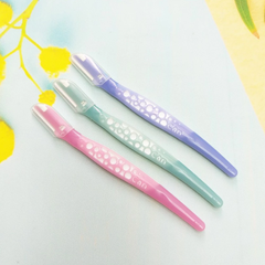 Set 3 dạo cạo lông mày KAI lưỡi đơn thân nhựa CBM-3P