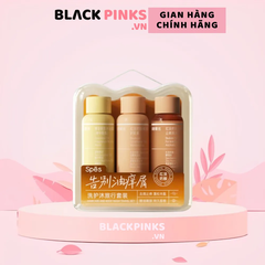 Set 3 sản phẩm gội xả sữa tắm Spes travel kit 50ml