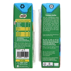 Lốc 4 hộp sữa lúa mạch Milo nước có đường/ít đường hộp 180ml