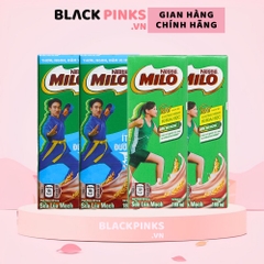 Lốc 4 hộp sữa lúa mạch Milo nước có đường/ít đường hộp 180ml