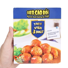 (1 hộp/combo 2/5 hộp) Thịt viên 3 phút Heo Cao Bồi hộp 200g