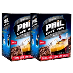 (1 hộp/combo 2/5 hộp) Cà phê hòa tan Phil café Việt 240g
