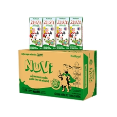 Thùng 48 hộp sữa dinh dưỡng tiệt trùng có đường Nuvi 110ml/180ml