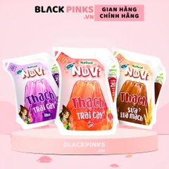 Thùng 24 túi Jelly Nuvi thạch đào/nho/lúa mạch cacao 110ml