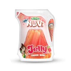 Thùng 24 túi Jelly Nuvi thạch đào/nho/lúa mạch cacao 110ml