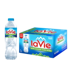 Thùng 12/24 chai nước khoáng La vie chai 350ml/500ml/1.5 lít