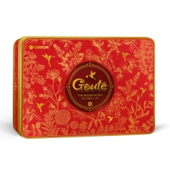 Bánh quy mè giòn Goute hộp thiếc 475.2g (12 gói)