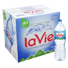 Thùng 12/24 chai nước khoáng La vie chai 350ml/500ml/1.5 lít