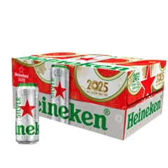 Thùng 24 lon bia Heineken Sleek/Silver/không cồn lon 250ml/330ml