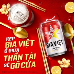 Thùng 24 lon bia Việt lon 330ml