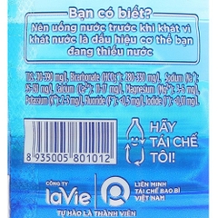 Thùng 12/24 chai nước khoáng La vie chai 350ml/500ml/1.5 lít