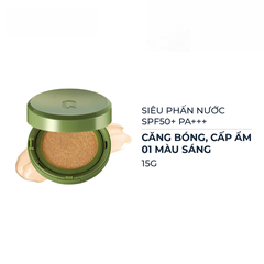 Siêu phấn nước Glamrr Q che phủ 01/02 màu sáng/màu tự nhiên 15g