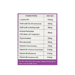 Siro Avisure Muno tăng cường sức đề kháng 100 ml cho bé từ 0 tháng tuổi