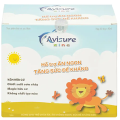 Siro Avisure ZinC hỗ trợ ăn ngon, tăng đề kháng 20 ống cho bé từ 2 tuổi