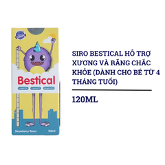 Siro Bestical hỗ trợ xương và răng chắc khỏe 120ml (dành cho bé từ 4 tháng)