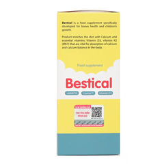 Siro Bestical hỗ trợ xương và răng chắc khỏe 120ml (dành cho bé từ 4 tháng)