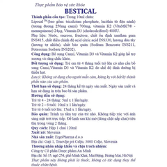 Siro Bestical hỗ trợ xương và răng chắc khỏe 120ml (dành cho bé từ 4 tháng)