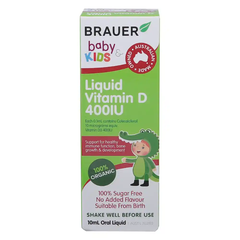 Siro Brauer baby & kids liquid vitamin D 400IU 10ml dành cho bé từ sơ sinh