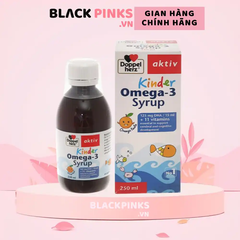 Siro Doppelherz Aktiv Kinder Omega 3 phát triển não bộ, thị lực 250 ml cho bé từ 1 tuổi
