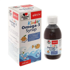 Siro Doppelherz Aktiv Kinder Omega 3 phát triển não bộ, thị lực 250 ml cho bé từ 1 tuổi