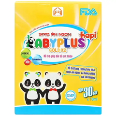 Siro Hapi VietNam Baby Plus giúp ăn ngon, bồi bổ sức khỏe 30 gói (từ 6 tháng)