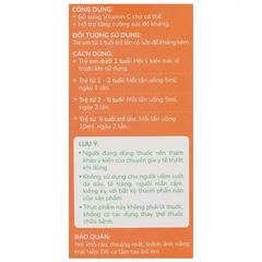 Siro Kentek Healthy Kid Vitamin C hỗ trợ tăng cường sức đề kháng 100 ml (từ 1 tuổi)