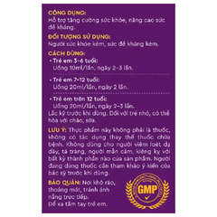 Siro Kentek KIDCPlus hỗ trợ tăng cường hệ miễn dịch 100 ml (từ 3 tuổi)