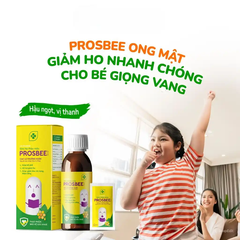 Siro mật ong Kentek Prosbee bổ phế, hỗ trợ giảm ho 100 ml (từ 2 tuổi)