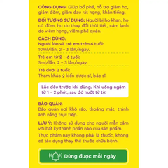 Siro mật ong Kentek Prosbee bổ phế, hỗ trợ giảm ho 100 ml (từ 2 tuổi)