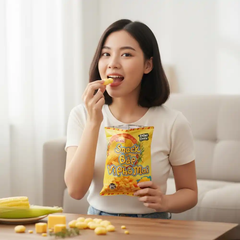 Snack bắp ngọt Oishi vị phô mai gói 34g