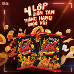 Snack bắp Oishi 4X sốt Sriracha vị cay gói 68g