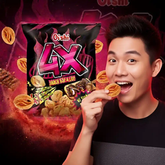 Snack bắp Oishi 4X vị sườn nướng gói 68g