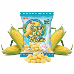 Snack bắp Oishi vị sữa gói 34g
