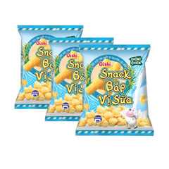 Snack bắp Oishi vị sữa gói 34g