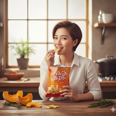 Snack bí đỏ Oishi vị bò nướng gói 34g