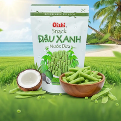 Snack đậu xanh nước dừa Oishi gói 70g
