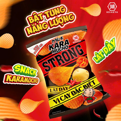 Snack khoai tây Koikeya Karamucho Strong lát dày vị cay đặc biệt gói 44g