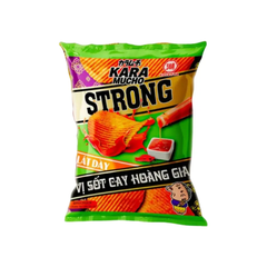 Snack khoai tây Koikeya Karamucho Strong lát sốt cay hoàng gia gói 44g