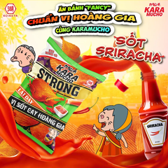 Snack khoai tây Koikeya Karamucho Strong lát sốt cay hoàng gia gói 80g