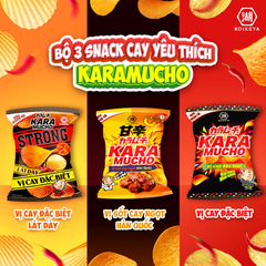 Snack khoai tây Koikeya Karamucho vị sốt cay ngọt Hàn Quốc gói 80g
