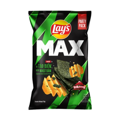 Snack khoai tây Lay's Max vị tảo biển kiểu Nhật Bản gói 75g