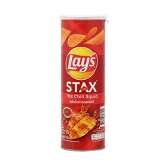 Snack khoai tây Lay's Stax vị mực sốt cay hộp 100g