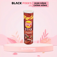 Snack khoai tây Lay's Stax vị thịt nướng BBQ hộp 100g