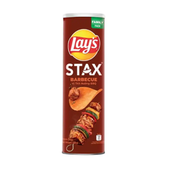 Snack khoai tây Lay's Stax vị thịt nướng BBQ hộp 150g