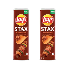 Snack khoai tây Lay's Stax vị thịt nướng BBQ hộp 150g