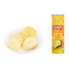 Snack khoai tây Lay's Stax vị tự nhiên hộp 100g