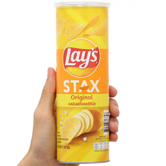 Snack khoai tây Lay's Stax vị tự nhiên hộp 100g