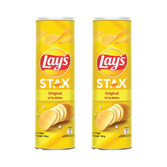 Snack khoai tây Lay's Stax vị tự nhiên hộp 150g
